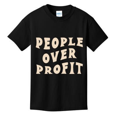 People Over Profit  Anticapitalism Kids T-Shirt