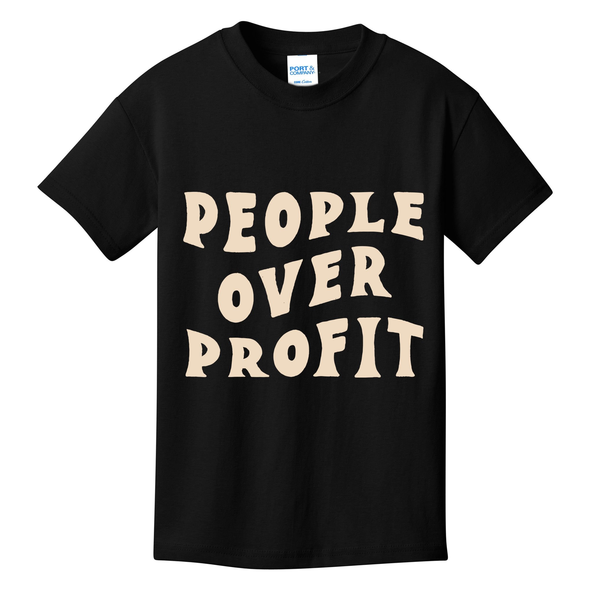 People Over Profit  Anticapitalism Kids T-Shirt