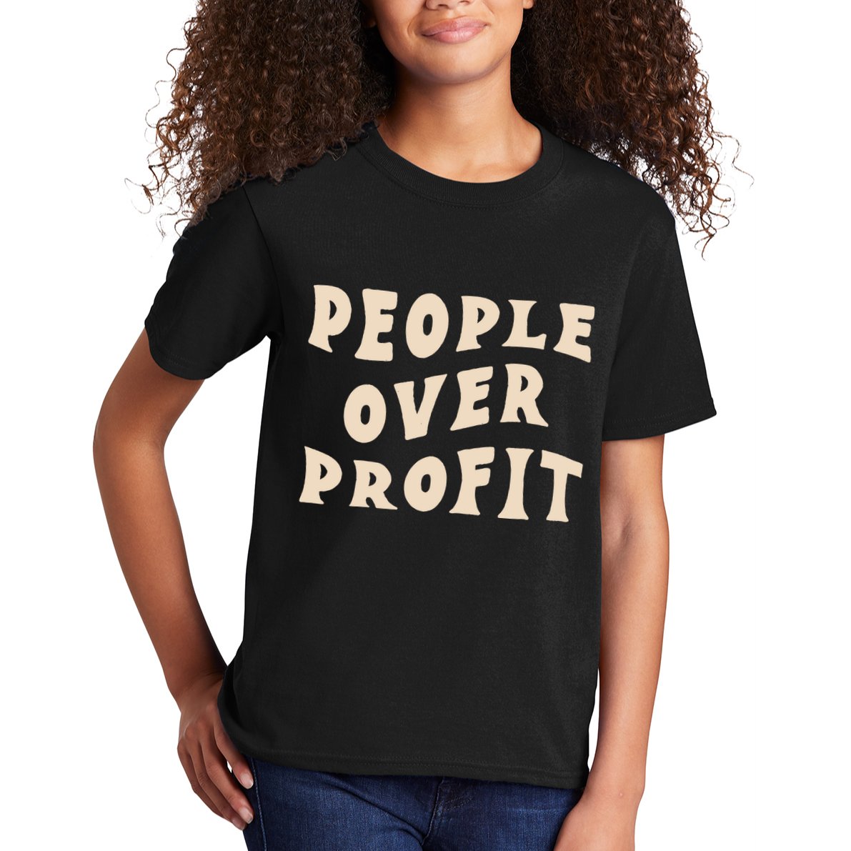 People Over Profit  Anticapitalism Kids T-Shirt