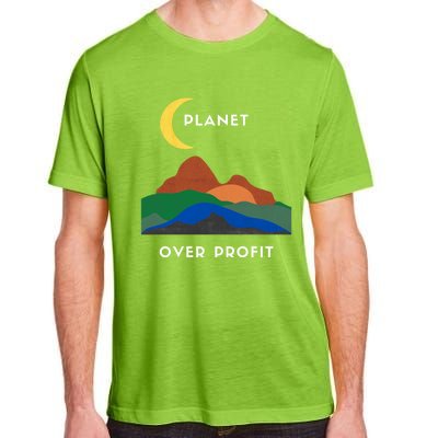 Planet Over Profit Ap Earth Original Gift Adult ChromaSoft Performance T-Shirt