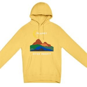 Planet Over Profit Ap Earth Original Gift Premium Pullover Hoodie