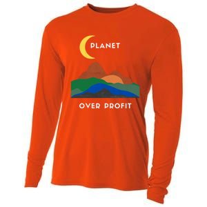 Planet Over Profit Ap Earth Original Gift Cooling Performance Long Sleeve Crew