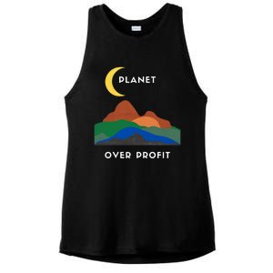 Planet Over Profit Ap Earth Original Gift Ladies PosiCharge Tri-Blend Wicking Tank