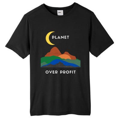 Planet Over Profit Ap Earth Original Gift Tall Fusion ChromaSoft Performance T-Shirt