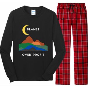 Planet Over Profit Ap Earth Original Gift Long Sleeve Pajama Set