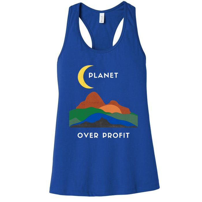 Planet Over Profit Ap Earth Original Gift Women's Racerback Tank