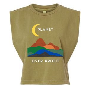 Planet Over Profit Ap Earth Original Gift Garment-Dyed Women's Muscle Tee