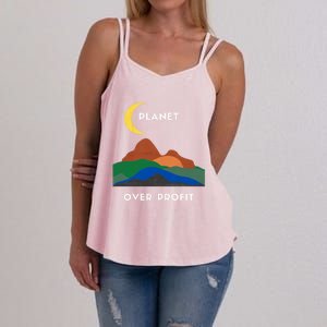 Planet Over Profit Ap Earth Original Gift Women's Strappy Tank