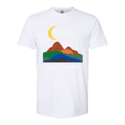 Planet Over Profit Ap Earth Original Gift Softstyle CVC T-Shirt