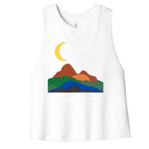 Planet Over Profit Ap Earth Original Gift Women's Racerback Cropped Tank