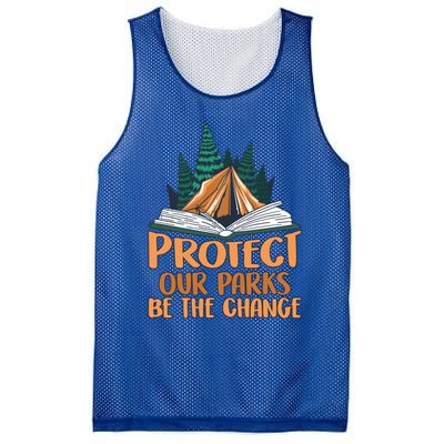 Protect Our Parks Be The Change Nature Book Environt Funny Gift Mesh Reversible Basketball Jersey Tank