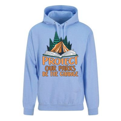 Protect Our Parks Be The Change Nature Book Environt Funny Gift Unisex Surf Hoodie