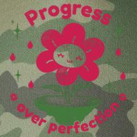 Progress Over Perfection Flower Legacy Tie Dye Trucker Hat
