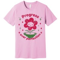 Progress Over Perfection Flower Premium T-Shirt