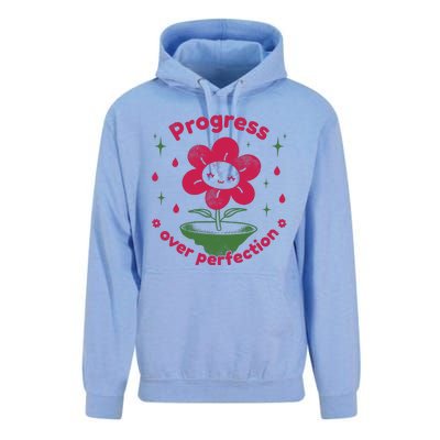 Progress Over Perfection Flower Unisex Surf Hoodie