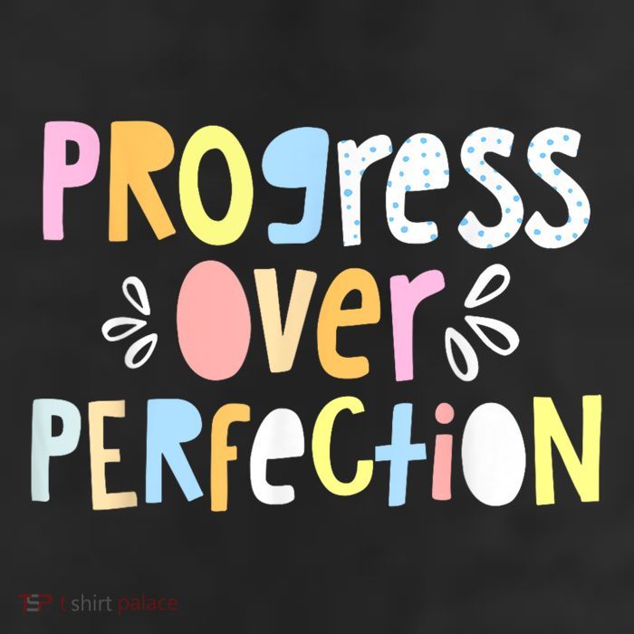 Progress Over Perfection Motivational Teacher Back To School Adult Drive Performance Visor