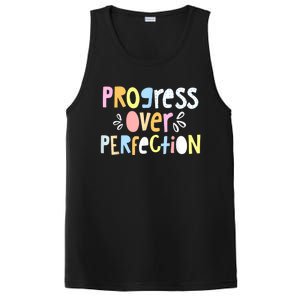 Progress Over Perfection Motivational Teacher Back To School PosiCharge Competitor Tank