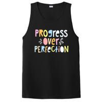 Progress Over Perfection Motivational Teacher Back To School PosiCharge Competitor Tank