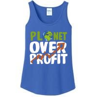 Planet Over Profit Climate Activist Change Sustainable Meaningful Gift Ladies Essential Tank