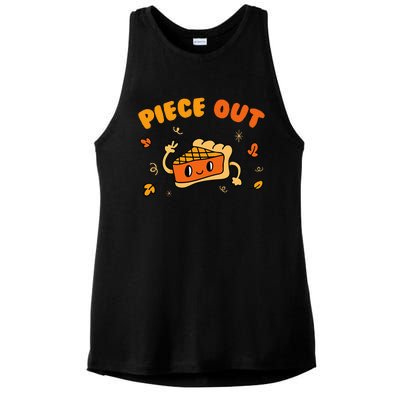 Piece Out Pie Slice Thanksgiving Dinner Favorite Food Ladies PosiCharge Tri-Blend Wicking Tank