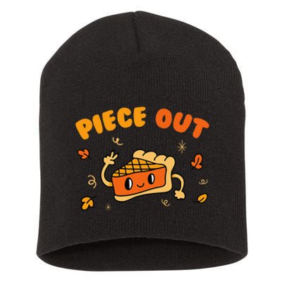 Piece Out Pie Slice Thanksgiving Dinner Favorite Food Short Acrylic Beanie