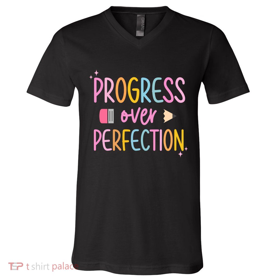 Progress Over Perfection V-Neck T-Shirt