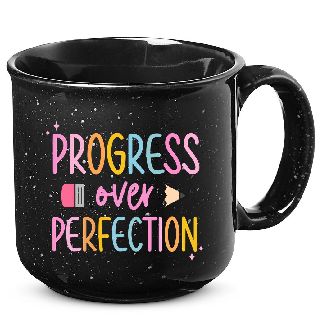 Progress Over Perfection 15oz Campfire Ceramic Mug