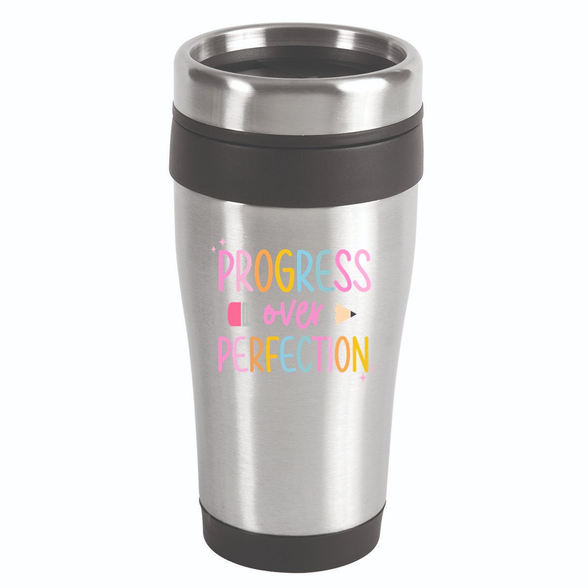 Progress Over Perfection 16oz Travel Tumbler
