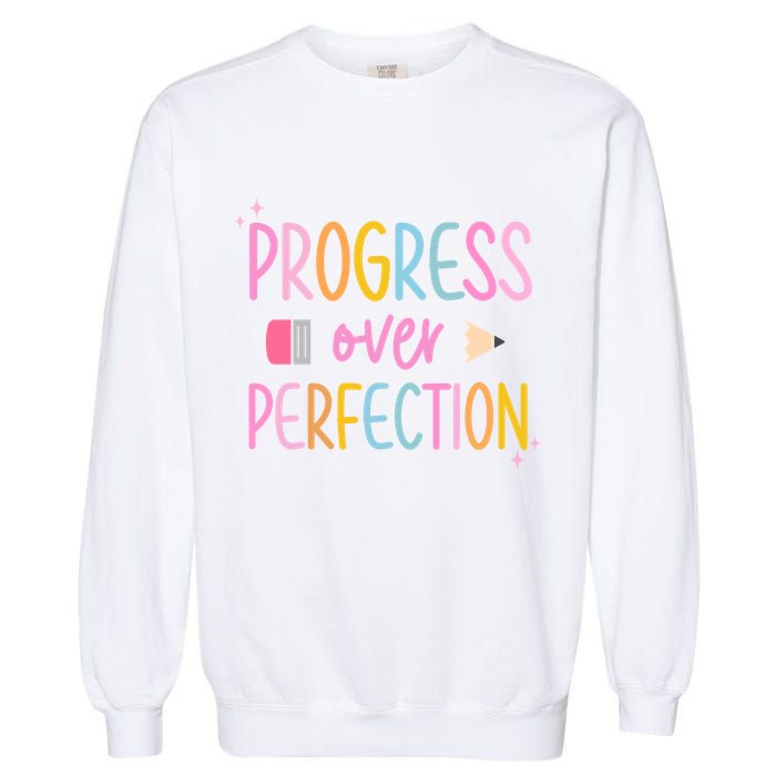 Progress Over Perfection Garment-Dyed Sweatshirt