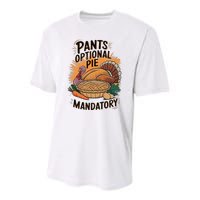 Pants Optional Pie Mandatory Thanksgiving Quote Design Youth Performance Sprint T-Shirt