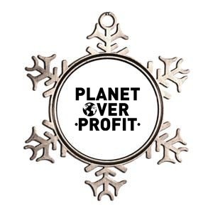 Planet Over Profit Climate Change Environt Earth Day Meaningful Gift Metallic Star Ornament