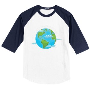 Planet Over Profit Earth Day Environtal Gift Baseball Sleeve Shirt