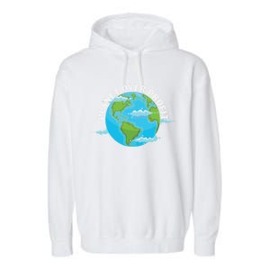 Planet Over Profit Earth Day Environtal Gift Garment-Dyed Fleece Hoodie