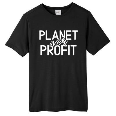 Planet Over Profit Earth Day Environtalism Vintage Gift Tall Fusion ChromaSoft Performance T-Shirt