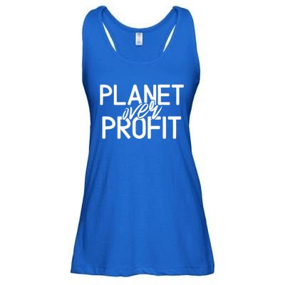 Planet Over Profit Earth Day Environtalism Vintage Gift Ladies Essential Flowy Tank