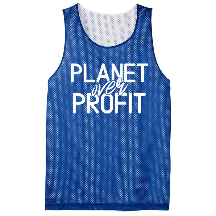 Planet Over Profit Earth Day Environtalism Vintage Gift Mesh Reversible Basketball Jersey Tank