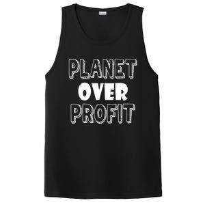 Planet Over Profit Earth Day Nature Environtalist Gift PosiCharge Competitor Tank