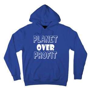 Planet Over Profit Earth Day Nature Environtalist Gift Hoodie