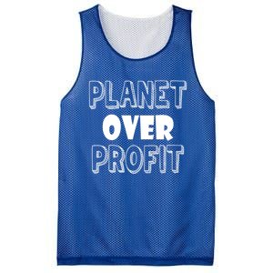 Planet Over Profit Earth Day Nature Environtalist Gift Mesh Reversible Basketball Jersey Tank