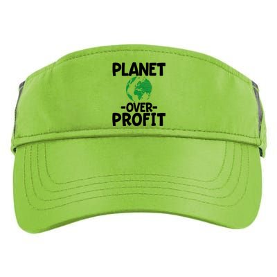 Planet Over Profit Earth Day Funny Gift Environtalist Gift Adult Drive Performance Visor