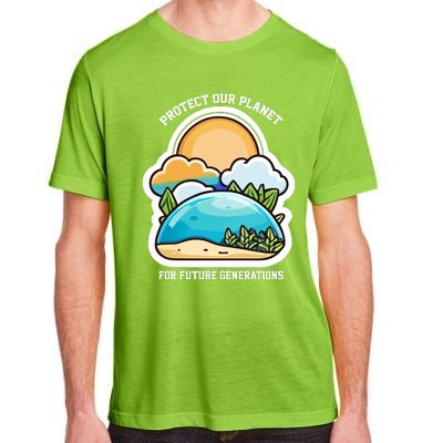 Protect Our Planet For Future Generations Adult ChromaSoft Performance T-Shirt