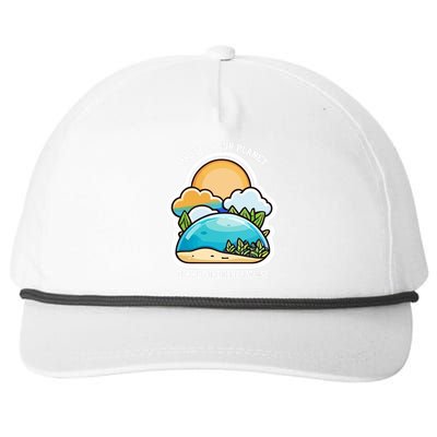 Protect Our Planet For Future Generations Snapback Five-Panel Rope Hat