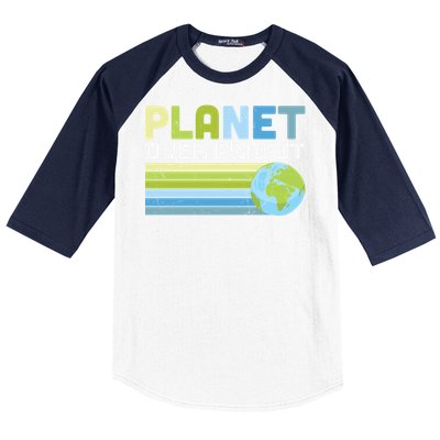 Planet Over Profit Ecofriendly Earth Day Gift Baseball Sleeve Shirt