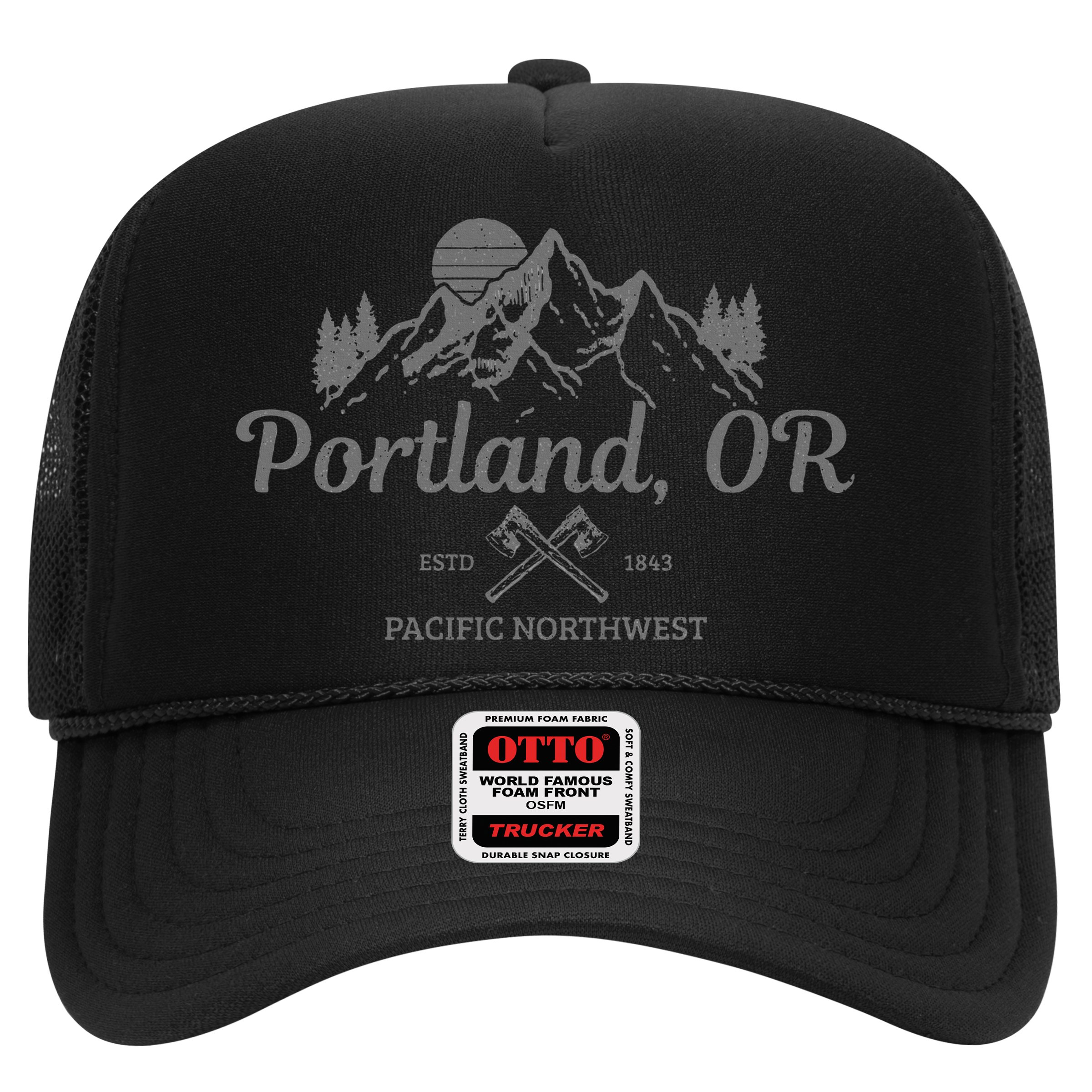 Portland Oregon Pnw Pacific Northwest Vintage Mountains Hat