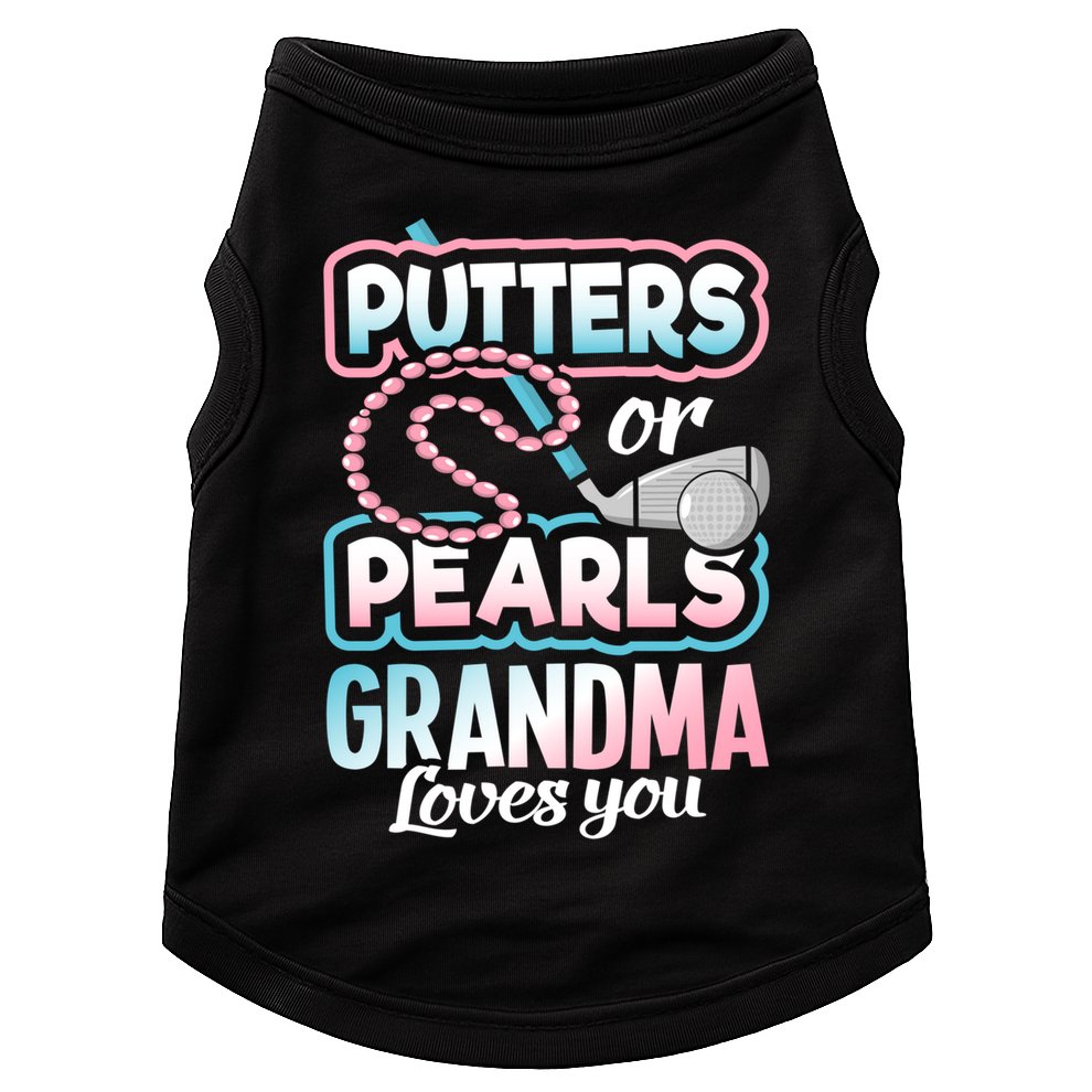 Putters Or Pearls Gender Reveal Grandma Baby Party Supplies Doggie Tank