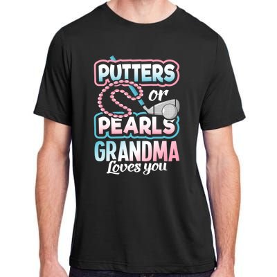 Putters Or Pearls Gender Reveal Grandma Baby Party Supplies Adult ChromaSoft Performance T-Shirt