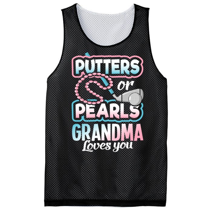 Putters Or Pearls Gender Reveal Grandma Baby Party Supplies Mesh Reversible Basketball Jersey Tank