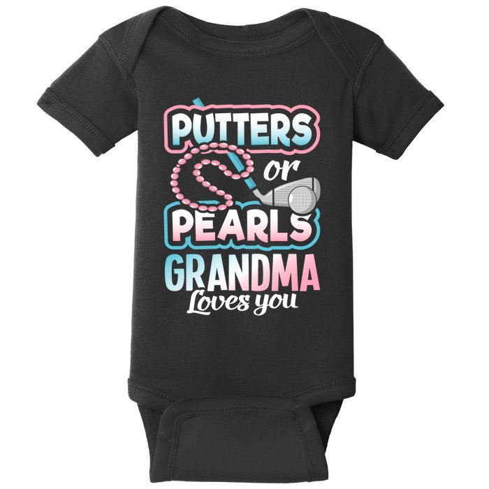 Putters Or Pearls Gender Reveal Grandma Baby Party Supplies Baby Bodysuit