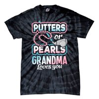 Putters Or Pearls Gender Reveal Grandma Baby Party Supplies Tie-Dye T-Shirt