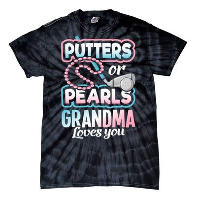 Putters Or Pearls Gender Reveal Grandma Baby Party Supplies Tie-Dye T-Shirt